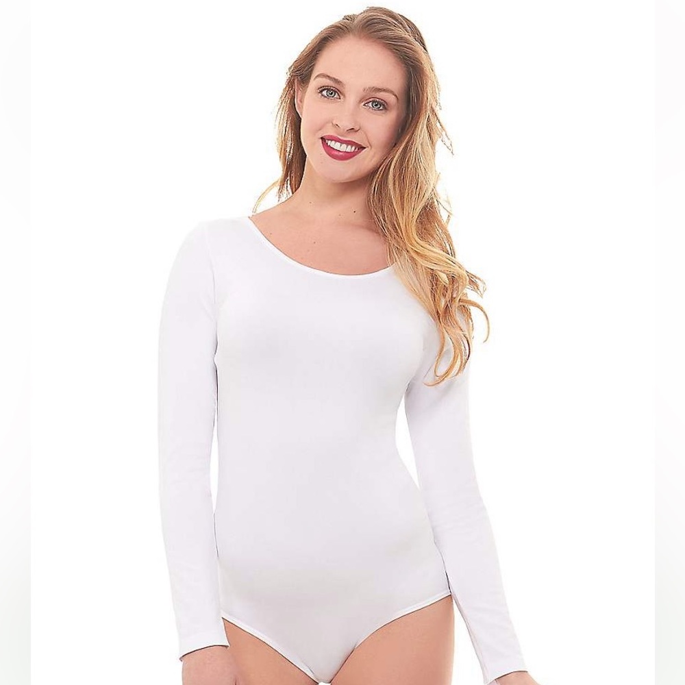 Spirit Halloween White Longsleeve Body Suit